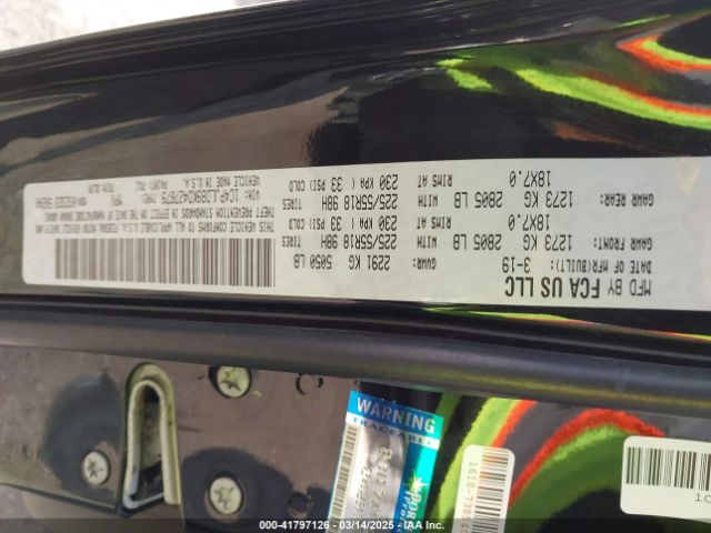 1C4PJLDB9KD427679 Jeep Cherokee Limited Fwd