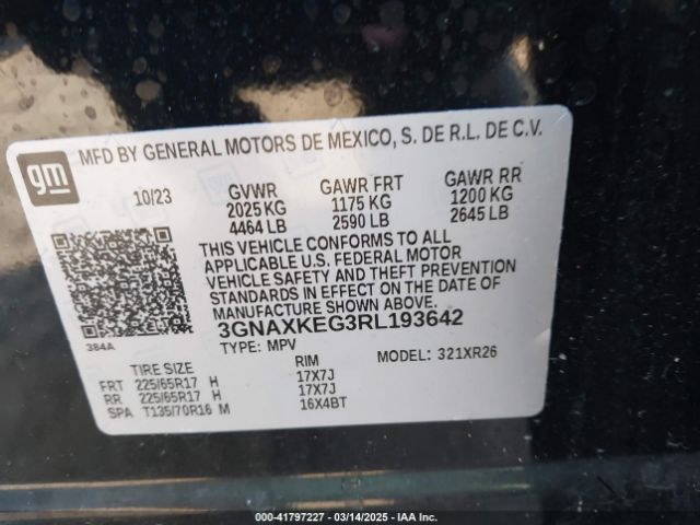 2024 CHEVROLET EQUINOX 3GNAXKEG3RL193642 Photo 8