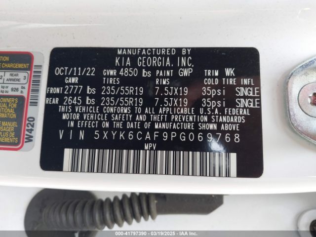 5XYK6CAF9PG069768 KIA Sportage X-line