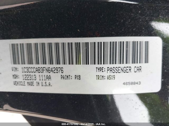 2015 CHRYSLER 200 1C3CCCAB3FN642976 Photo 8