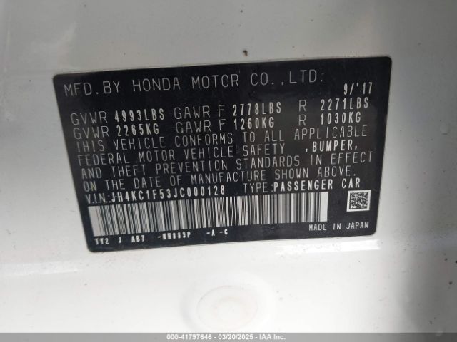 JH4KC1F53JC000128 Acura RLX
