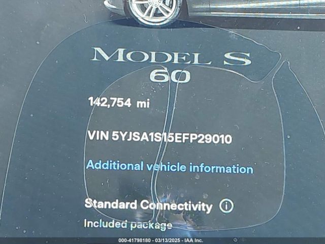 5YJSA1S15EFP29010 Tesla MODEL S
