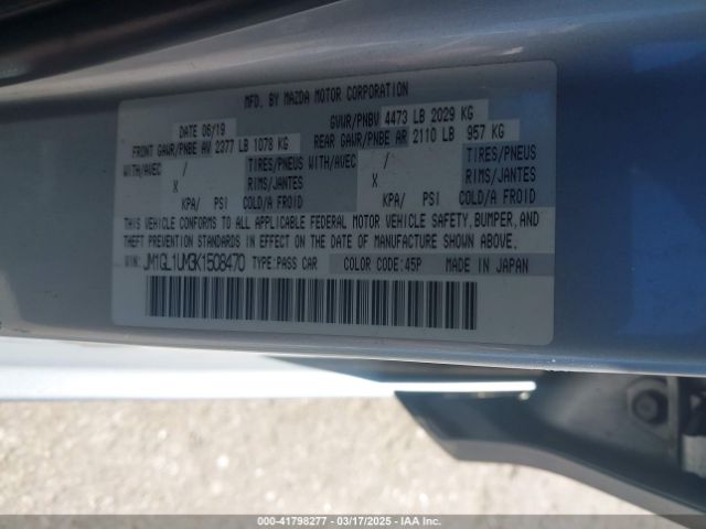 JM1GL1UM3K1508470 Mazda Mazda6 Sport
