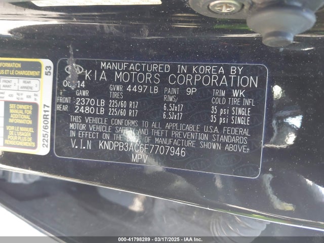 KIA Sportage Lx 2015 KNDPB3AC6F7707946 Image 9