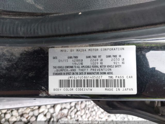 JM1GJ1U58G1405227 Mazda Mazda6 I Sport