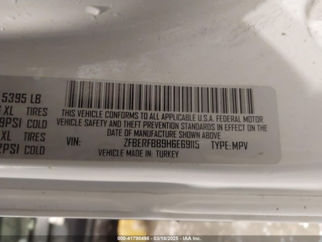 ZFBERFBB9H6E69115 RAM Promaster City Tradesman Slt