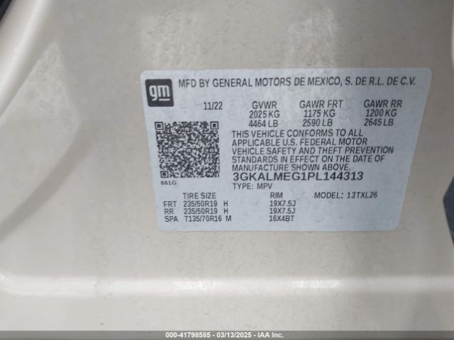 3GKALMEG1PL144313 GMC Terrain Fwd Sle