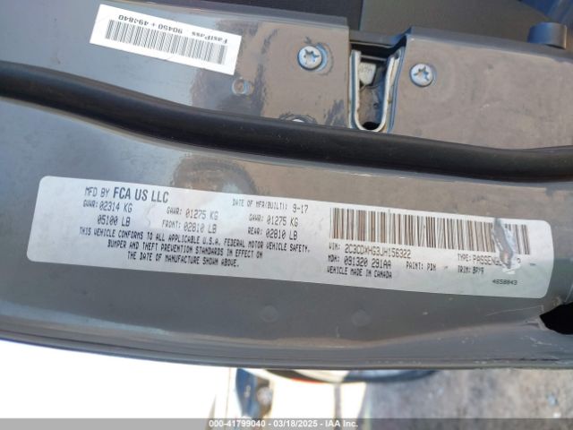 2C3CDXHG3JH156322 Dodge Charger Sxt Plus Rwd