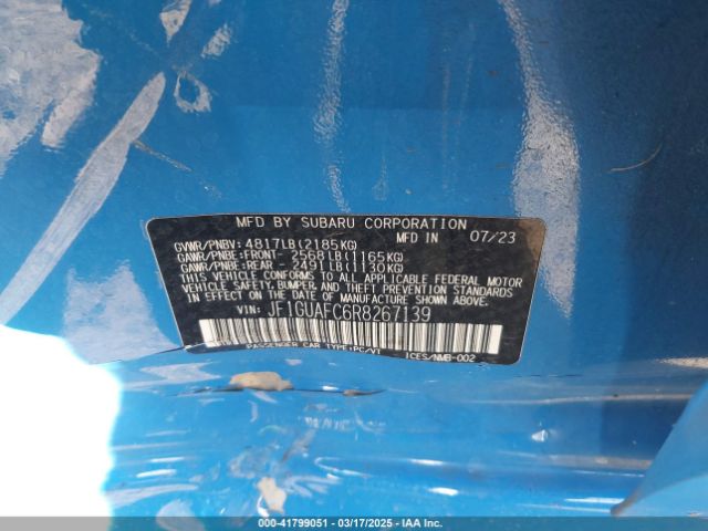JF1GUAFC6R8267139 Subaru Impreza Sport 5-door
