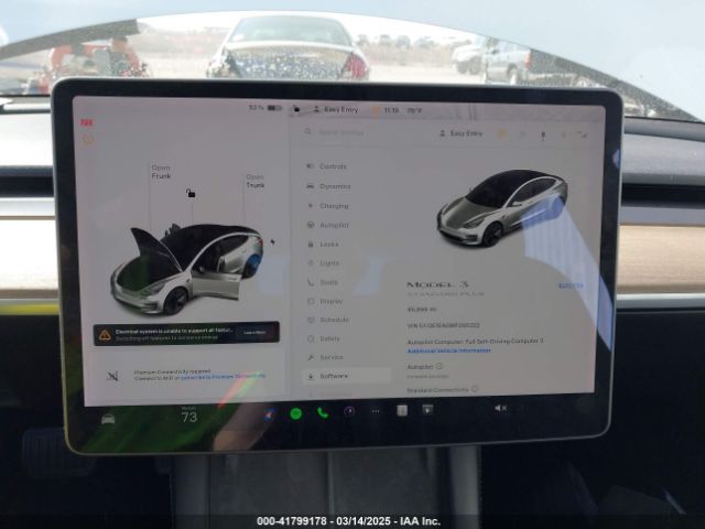 5YJ3E1EA0MF095222 Tesla Model 3 Standard Range Plus Rear-wheel Drive