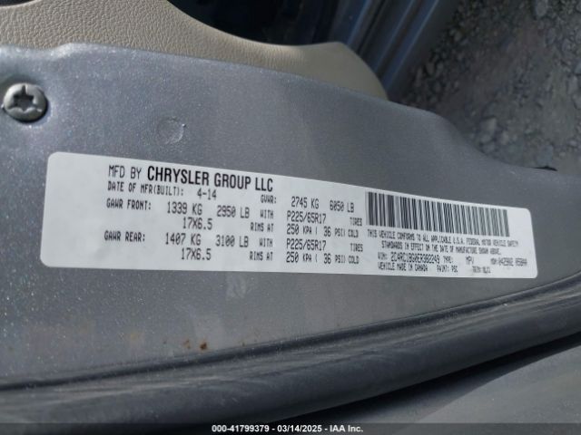 2014 CHRYSLER TOWN & COUNTRY 2C4RC1BG0ER382249 Photo 8