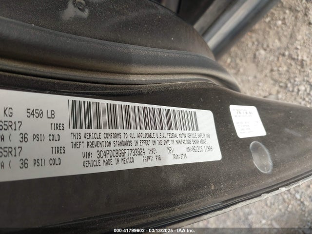 Dodge Journey Sxt 2015 3C4PDCBG6FT733924 Image 9