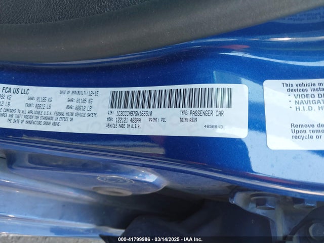 Chrysler 200 Limited 2016 1C3CCCAB7GN166510 Image 9
