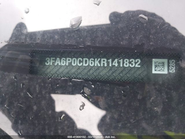 3FA6P0CD6KR141832 Ford FUSION SEL
