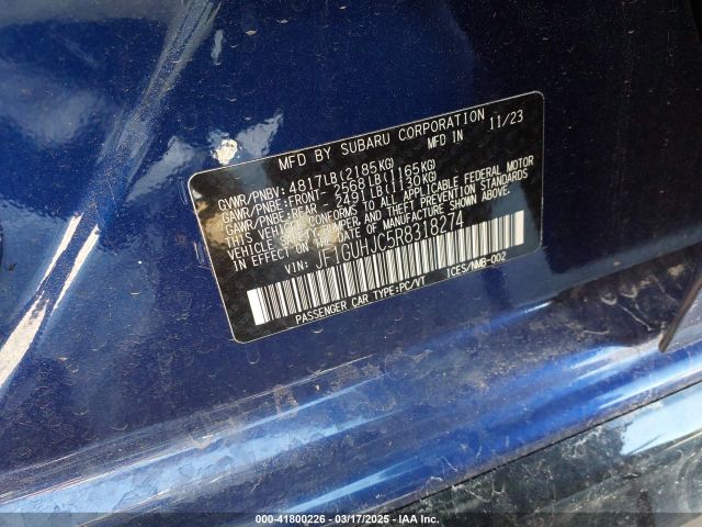 JF1GUHJC5R8318274 Subaru Impreza Rs 5-door