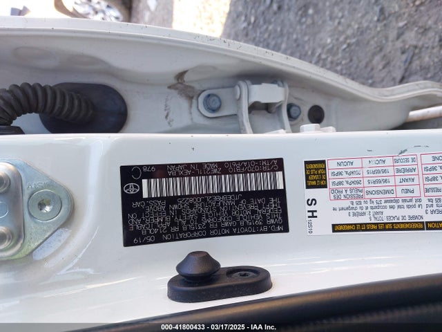 JTDEBRBE2LJ008225 Toyota Corolla Hybrid Le