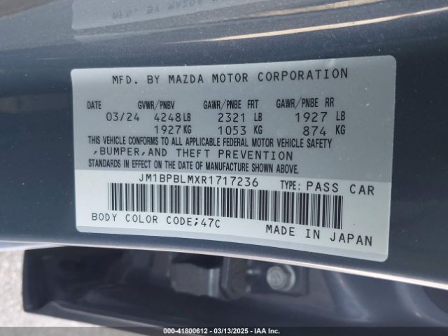JM1BPBLMXR1717236 Mazda Mazda3 Hatchback 2.5 S Carbon Edition