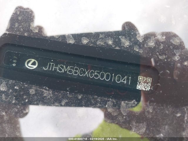 JTHSM5BCXG5001041 Lexus RC 300
