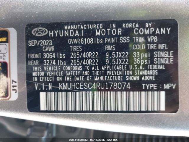 KMUHCESC4RU178074 Genesis Gv80 3.5t Awd