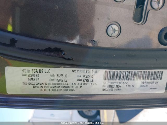 2C3CDZAG6JH271292 Dodge 2018