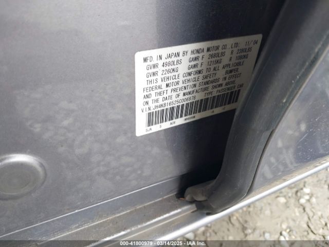 2005 ACURA RL JH4KB16525C006978 Photo 8