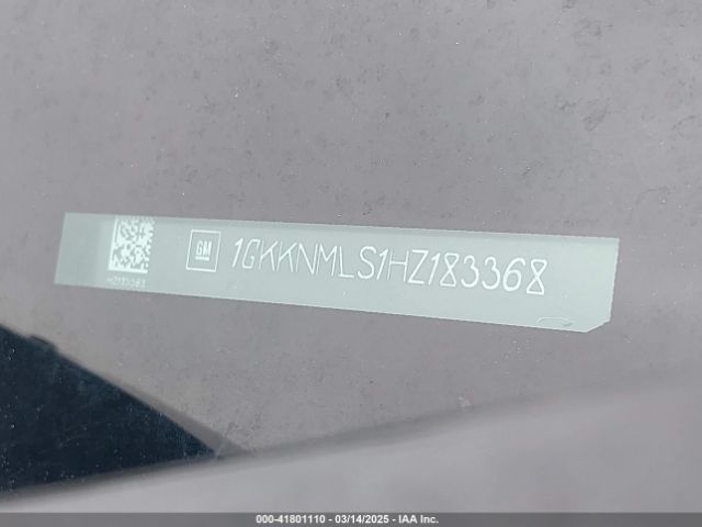 1GKKNMLS1HZ183368 GMC Acadia Slt-1