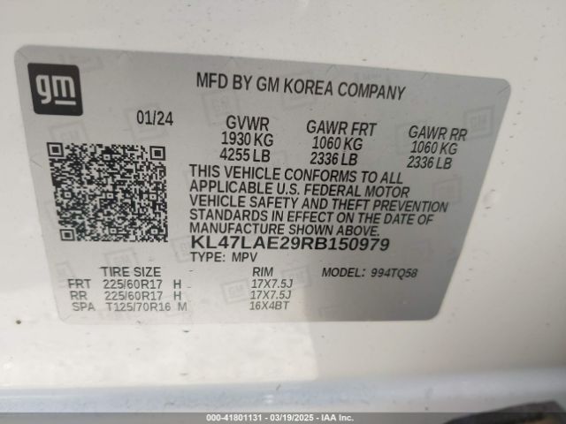 KL47LAE29RB150979 Buick Envista Preferred Fwd