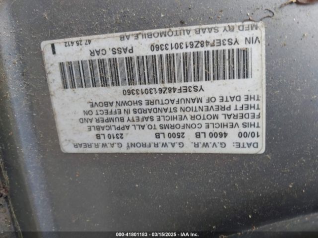 2001 SAAB 9-5 YS3EF48Z613013360 Photo 8