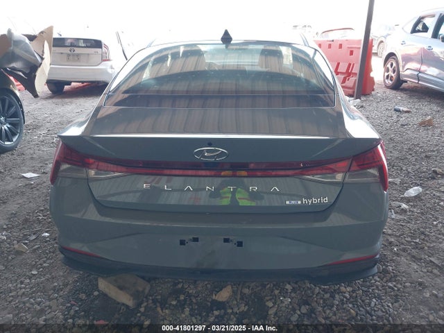 KMHLM4AJ6PU043451 Hyundai Elantra Hybrid Blue