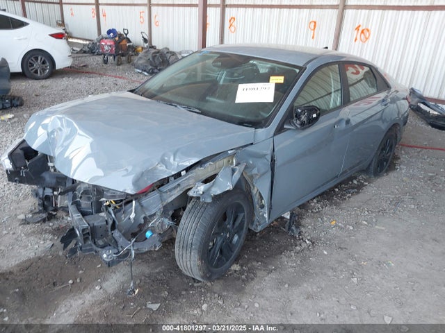 KMHLM4AJ6PU043451 Hyundai Elantra Hybrid Blue