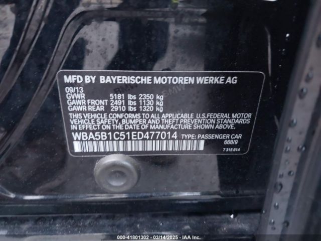 WBA5B1C51ED477014 BMW 535i