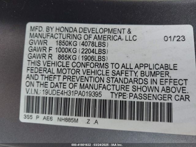 2023 ACURA INTEGRA 19UDE4H31PA019395 Photo 8