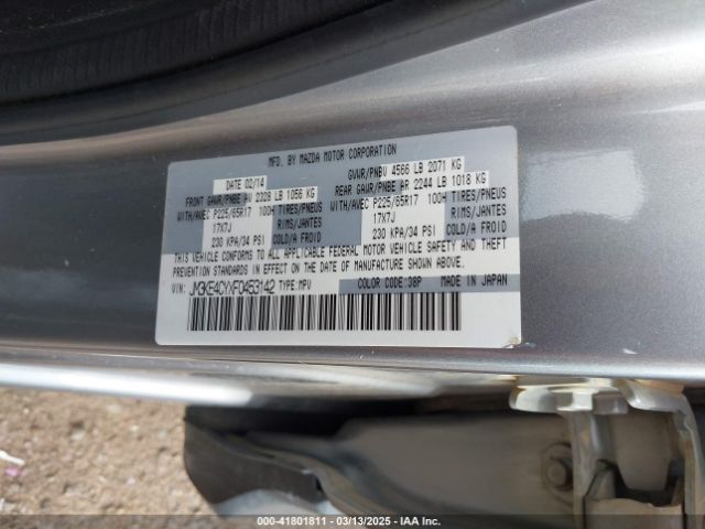 JM3KE4CYXF0453142 Mazda Cx-5 Touring