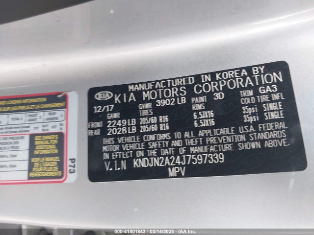 KIA Soul 2018 KNDJN2A24J7597339 Image 9