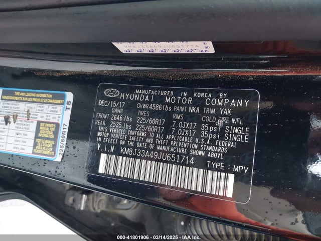 Hyundai Tucson Sel Plus 2018 KM8J33A49JU651714 Image 9