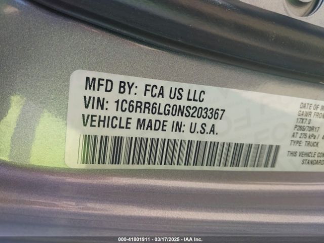 1C6RR6LG0NS203367 RAM 1500 Classic