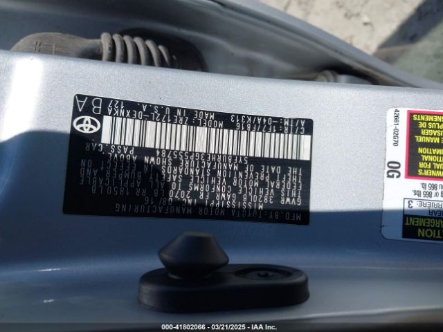 5YFBURHE3GP555784 Toyota 2zr-fe