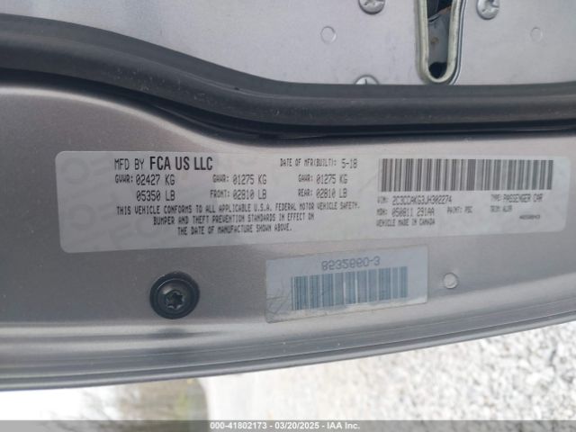 2C3CCAKG3JH302274 Chrysler 300 Limited Awd
