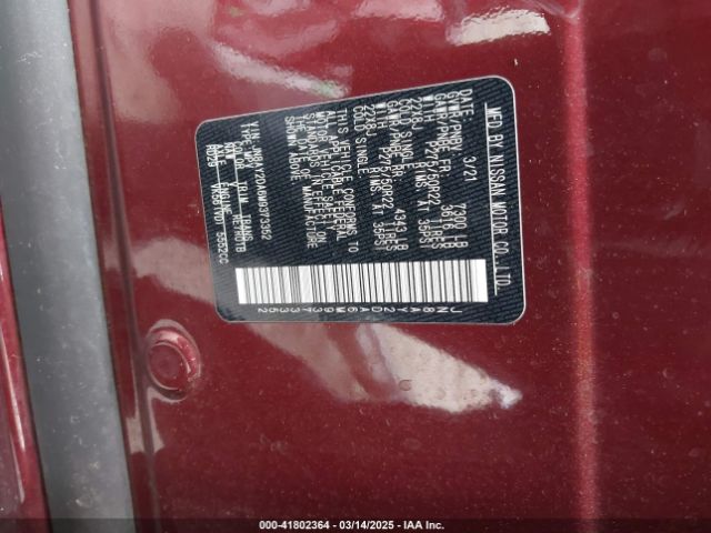 JN8AY2DA6M9373352 Nissan Armada Platinum 2wd
