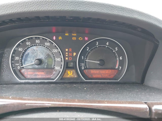 41802442 :رقم المزاد ، WBAGN63545DS59047 vin ، 2005 Bmw 745li مزاد بيع