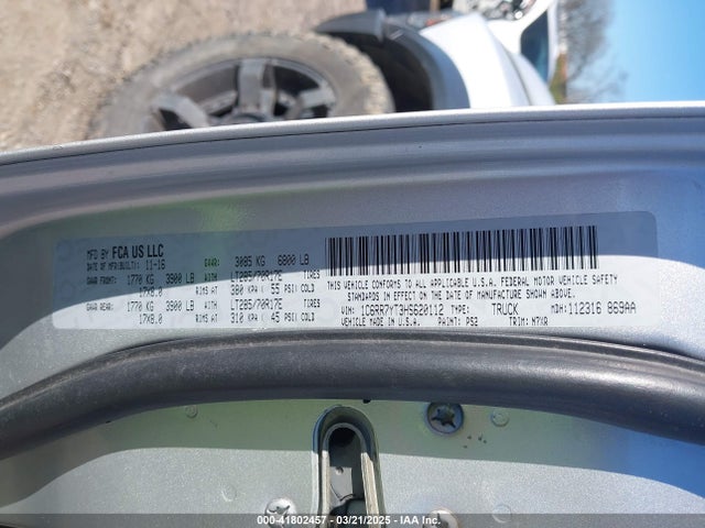 1C6RR7YT3HS620112 RAM 2017