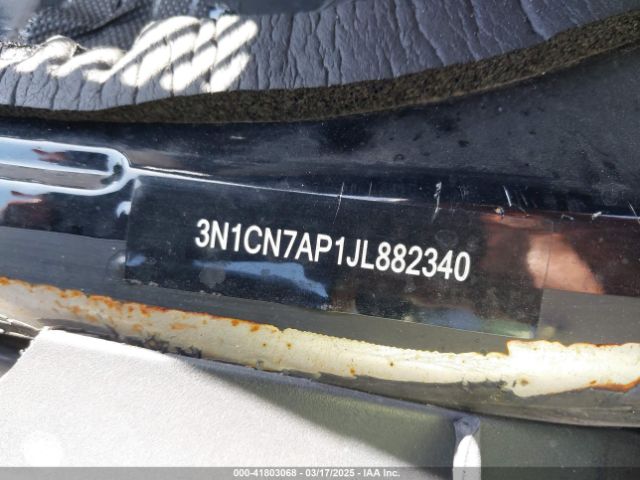 3N1CN7AP1JL882340 Nissan Versa 1.6 Sv