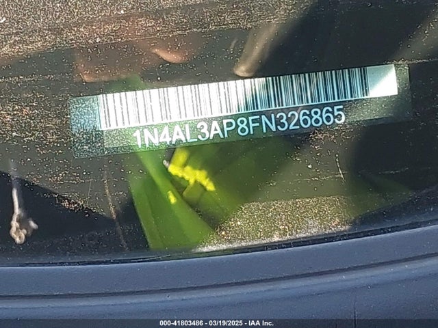 1N4AL3AP8FN326865 Nissan Altima 2.5/2.5 S/2.5 Sl/2.5 Sv