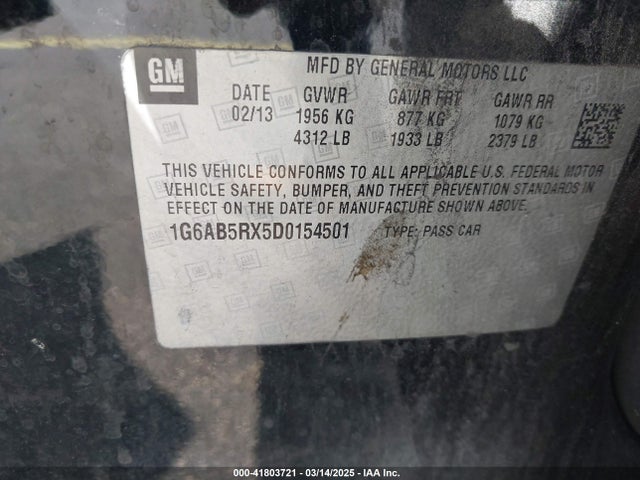 2013 CADILLAC ATS 1G6AB5RX5D0154501 Photo 8