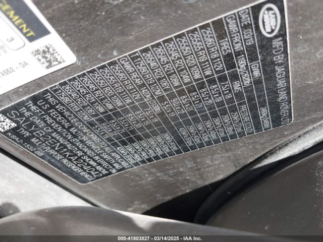 SALYB2EN1KA224042 Land Rover Range Rover Velar D180 S