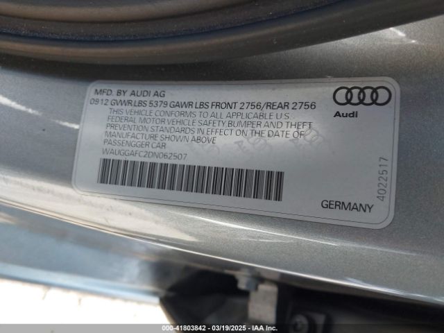 2013 AUDI A6 WAUGGAFC2DN062507 Photo 8