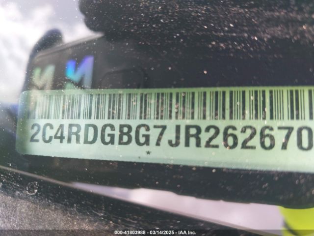 2C4RDGBG7JR262670 Dodge Grand Caravan Se Plus