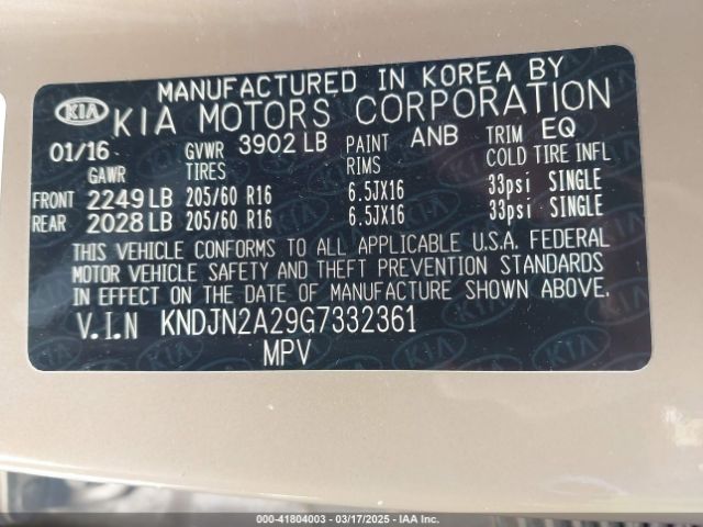 KNDJN2A29G7332361 KIA Soul !