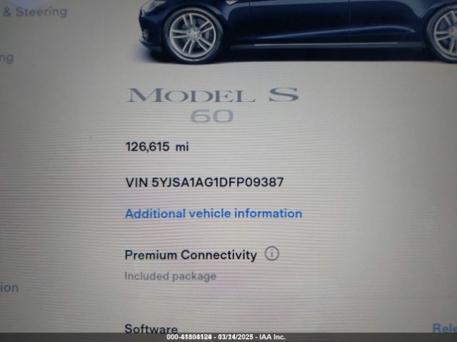 2013 TESLA MODEL S 5YJSA1AG1DFP09387 Photo 6