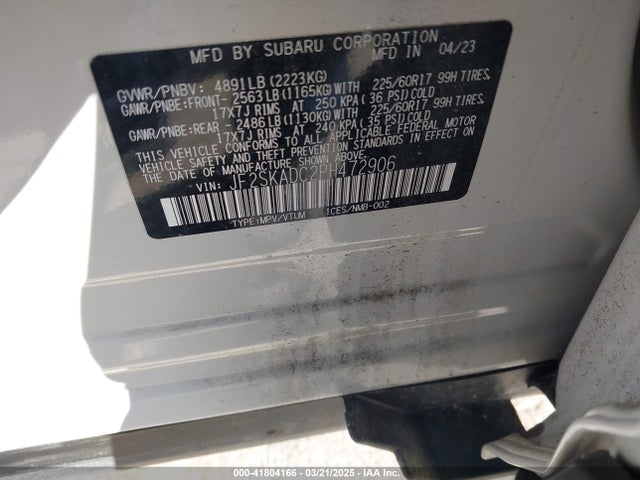 JF2SKADC2PH472906 Subaru Forester Premium